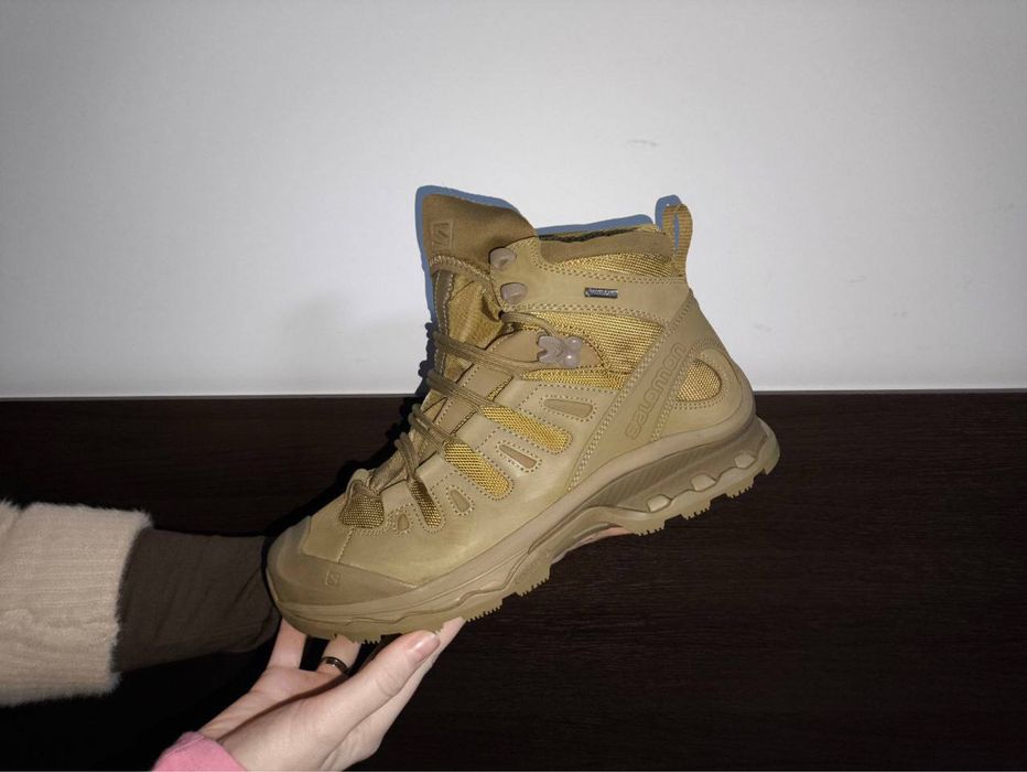 Тактичні черевики Salomon GTX Gore-Tex Coyote / Військове взуття