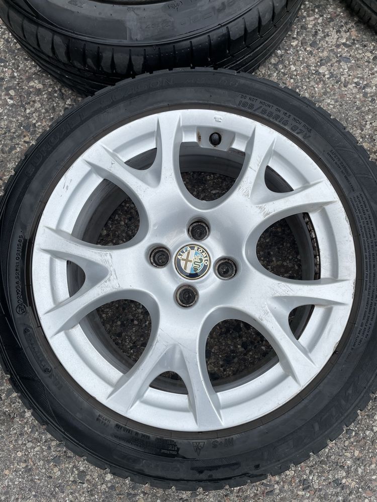 Felgi z oponami ALFA MITO 4x98 16’