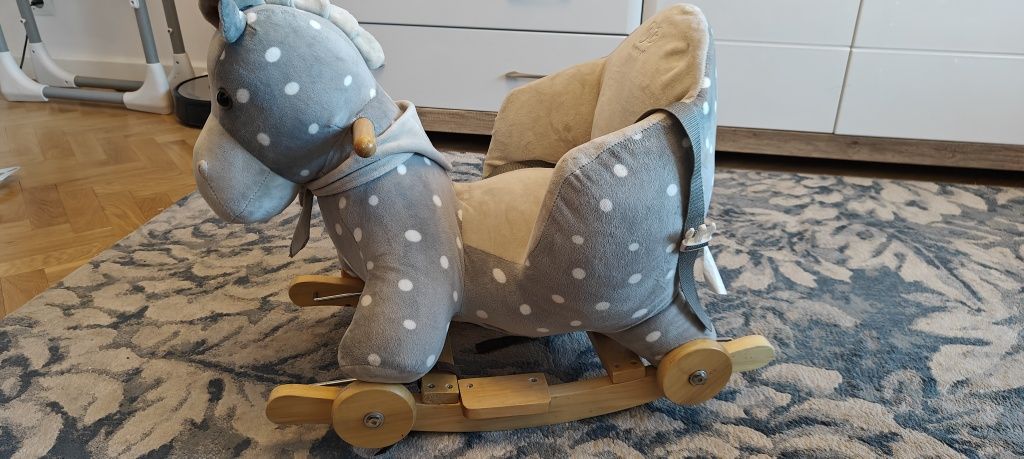Kinderkraft konik z funkcją jeździka gray