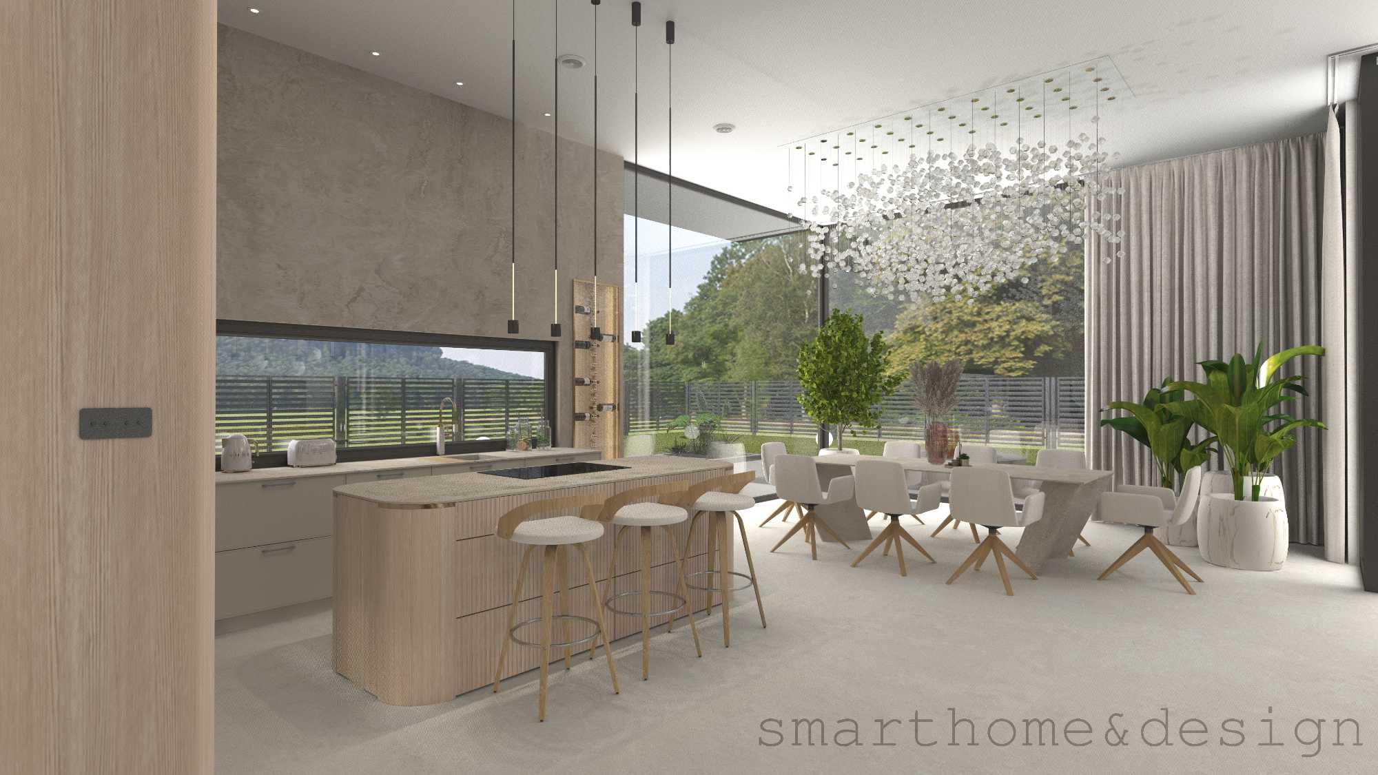 Projektowanie wnętrz, smart home, nowoczesne wizualizacje 3D