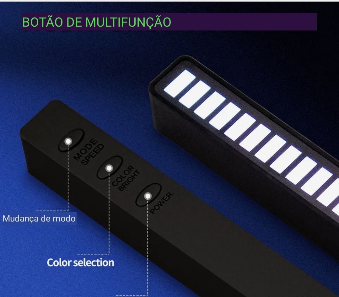 Coluna tira de led RGB