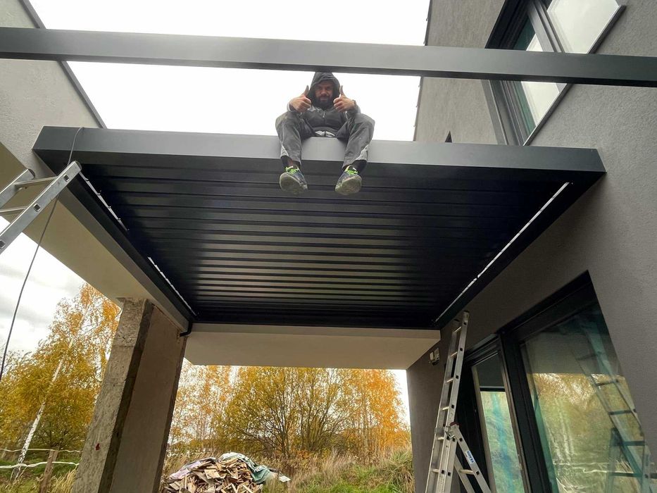 Pergola tarasowa aluminiowa Firmy AM Pergola System - Producent Śląsk