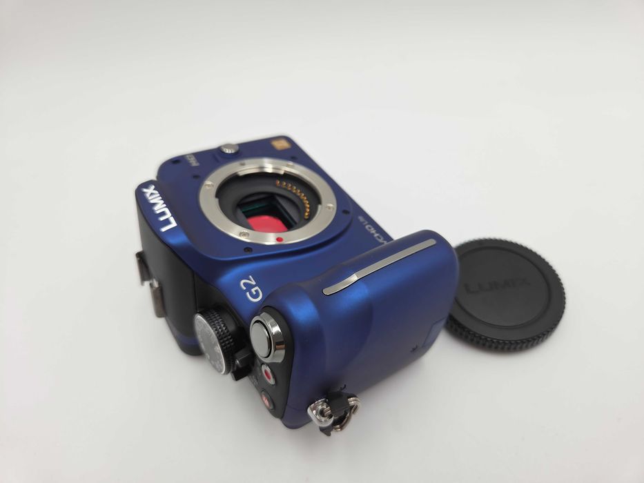 WYPRZEDAŻ Aparat Panasonic Lumix G2 body - niebieski - jak nowy