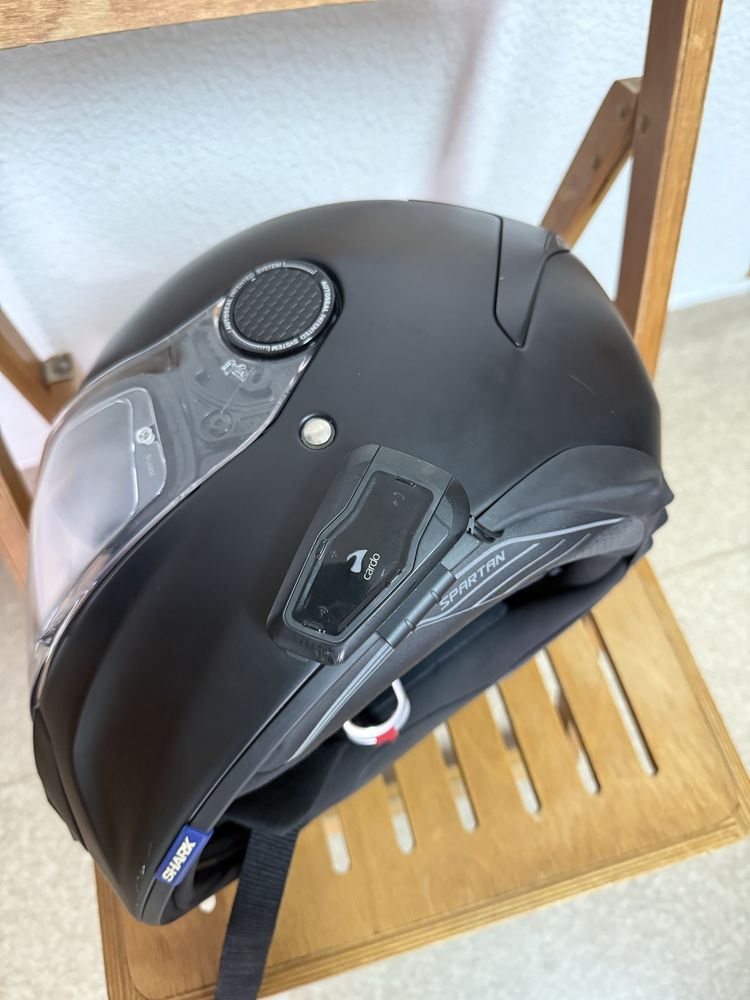 Capacete Shark Spartan + Cardo Freecom 1+