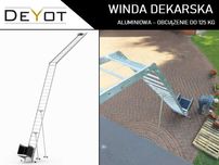 Winda dekarska - Aluminiowa - do 12,5 m - obciążenie do 125 kg WYNAJEM