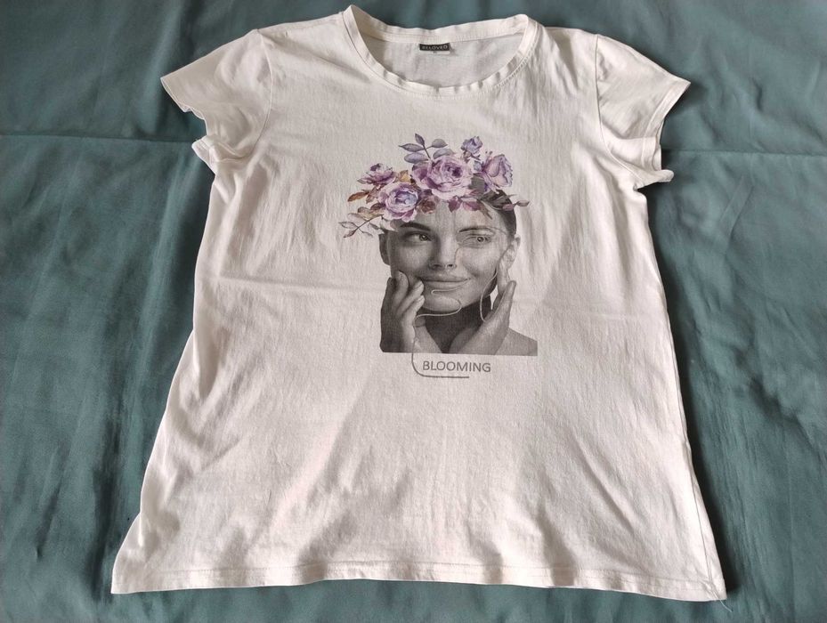 SUPER CENA Bluzka marki C&A biała L/XL bluzka ażurowa sweterek t-shirt