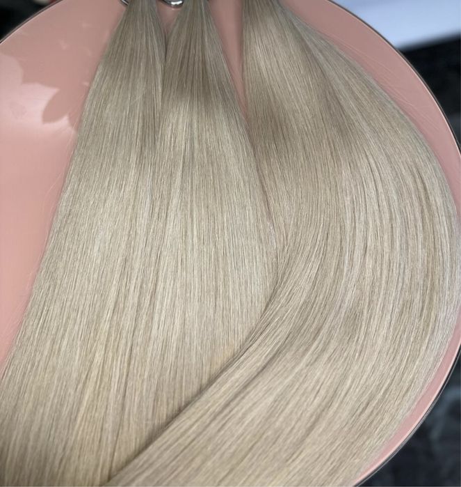 волосся для нарощування Блонд люкс гарний гладкий