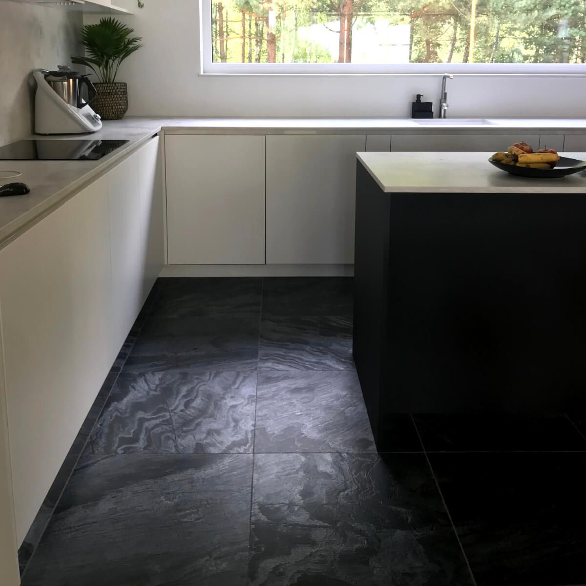 Płytki Kamienne Kwarcyt Silver Grey Leather 90x60 Kamień