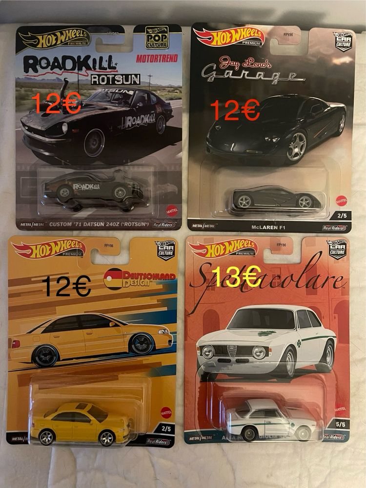 Hot wheels real rider Alfa Romeo Lancia Lamborghini Mercedes