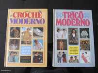 2 Livros, Manual de Tricô Moderno e Manual de Crochê Moderno Vintage