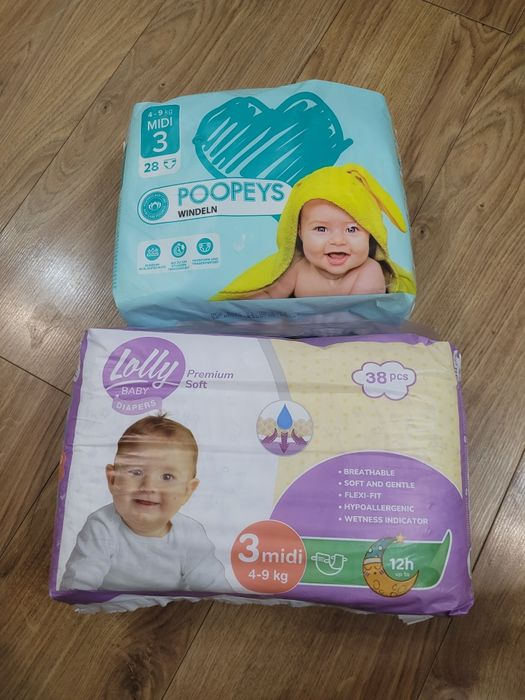 Pampersy rozmiar 3