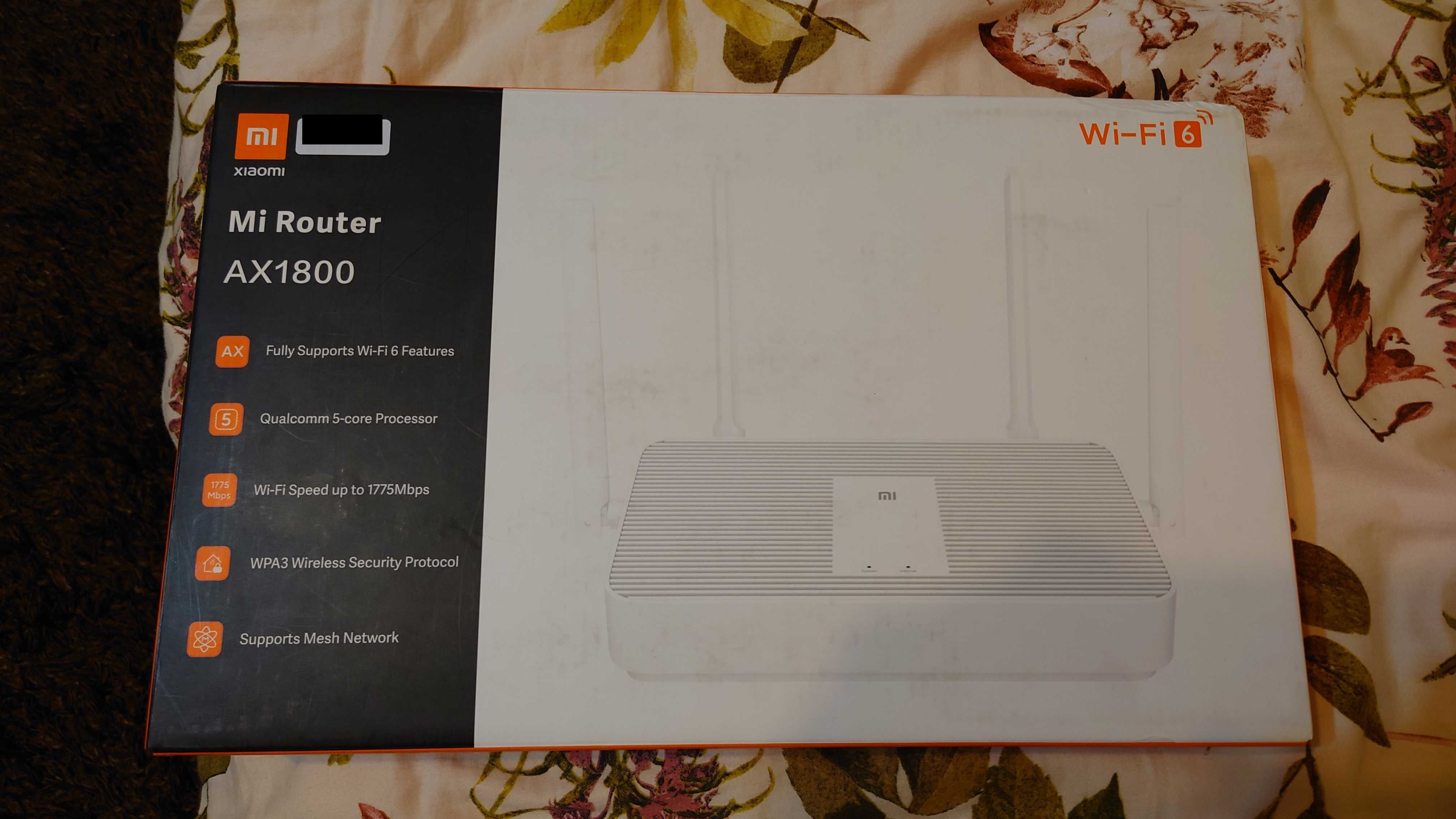 Router Xiaomi AX1800 ,802.11ax (Wi-Fi 6)