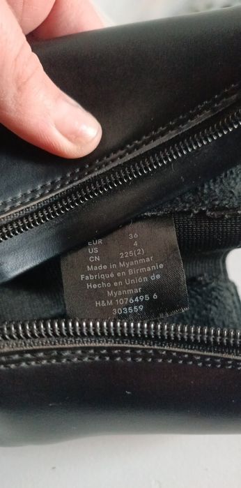 H&M botki czarne 36 jak nowe.