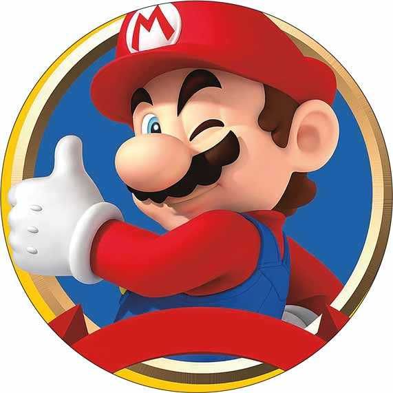 opłatek na tort super mario bros 20cm