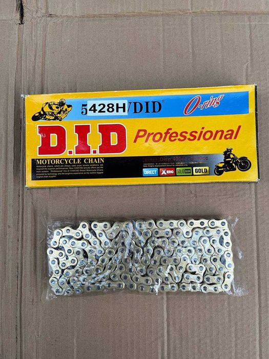 Ланцюг на мотоцикл сальниковий 428, 520. Цепь на мотоцикл DID O-ring