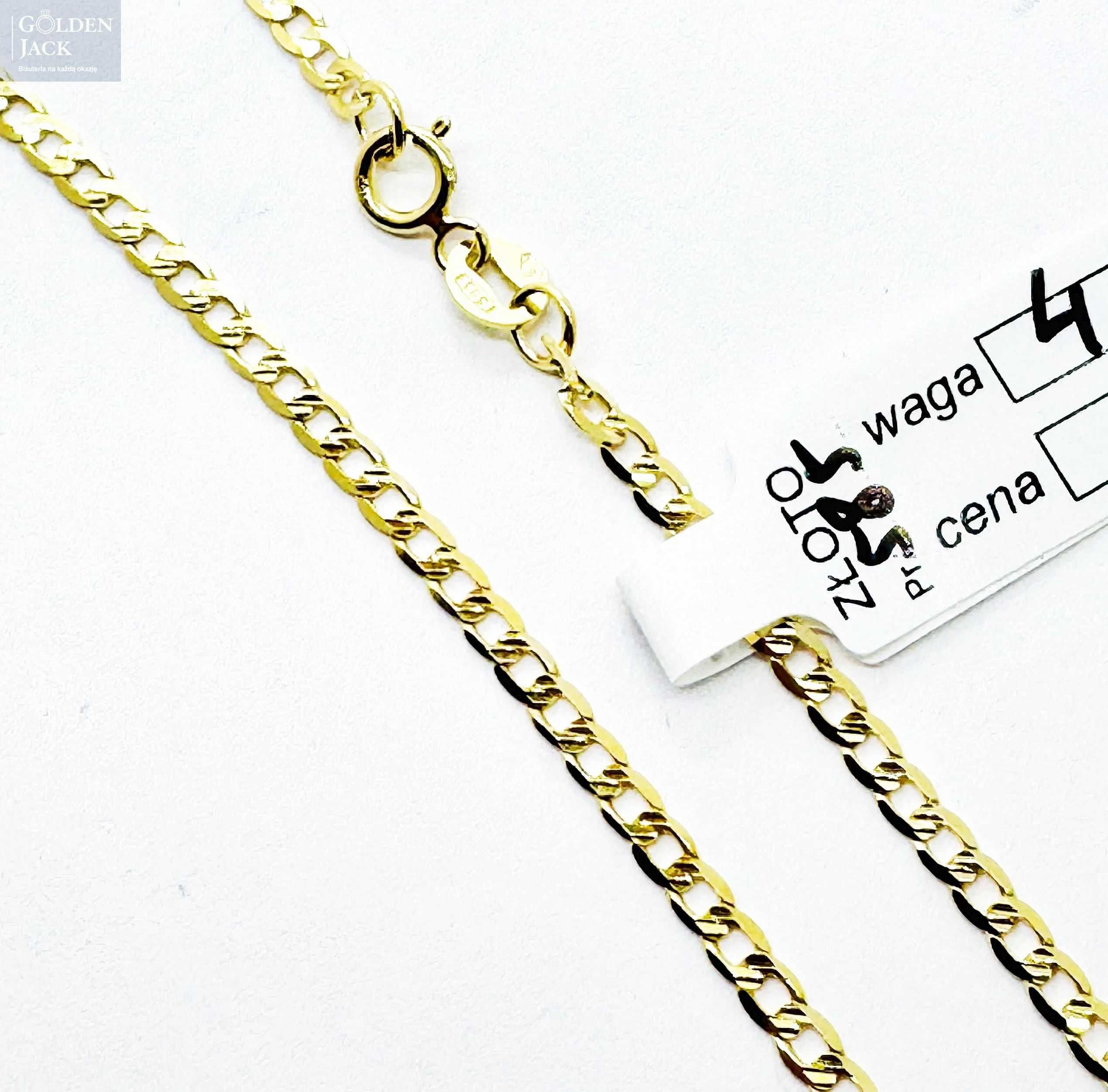 Złoty łańcuszek splot Pancerka złoto pr. 585 długość 55 cm waga 4,25 g