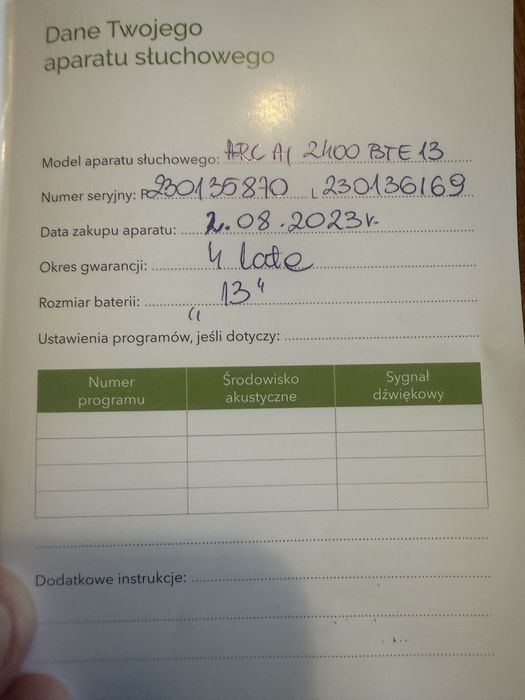 Aparat Słuchowy ARC AI 2400BTE 13