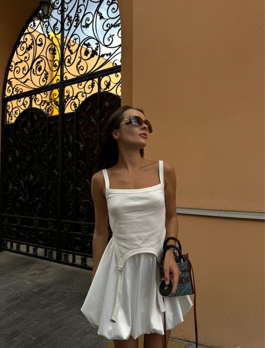 Майка біла с гартерами bazhane