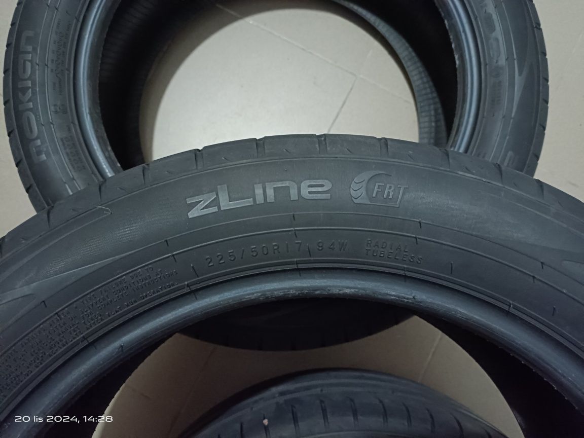 4x NOKIAN zLine 225/50 R17 RFT 2022.r. Run Flat