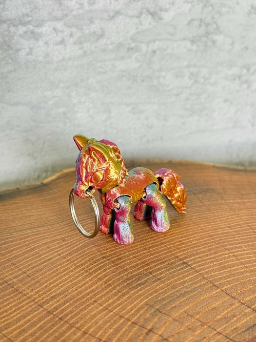 Brelok ruchomy Konik, druk 3D, magiczna dekoracja-zabawka-prezent