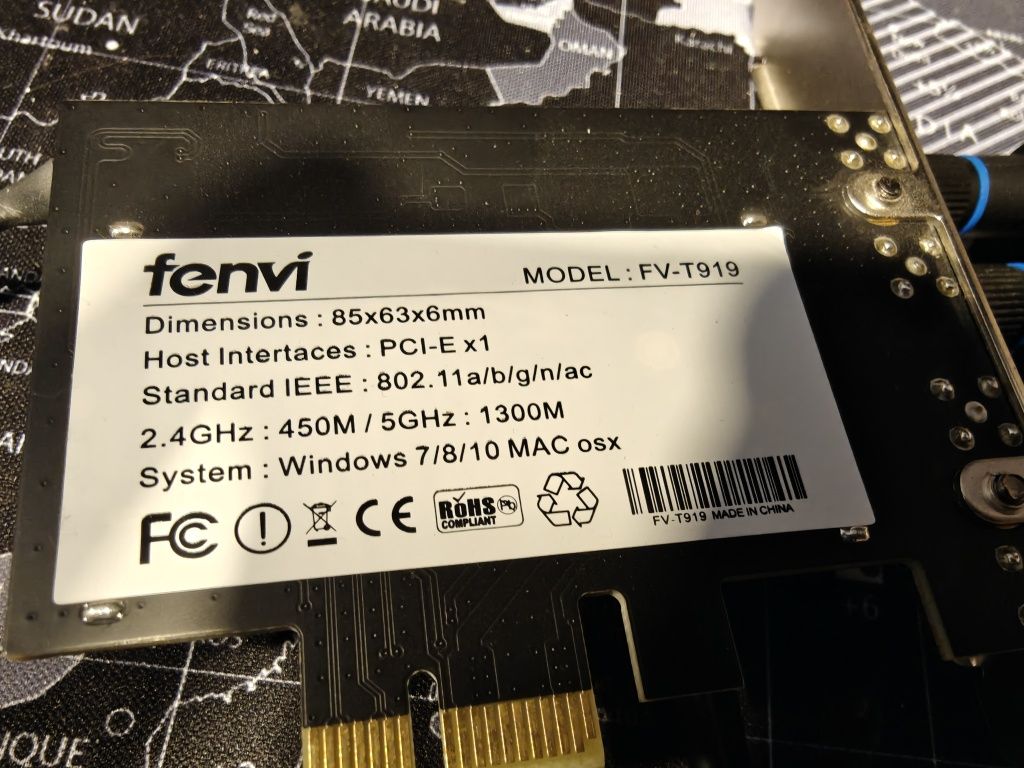 Fenvi FV-T919 PCIe WiFi e bluetooth (Hackintosh compatível)