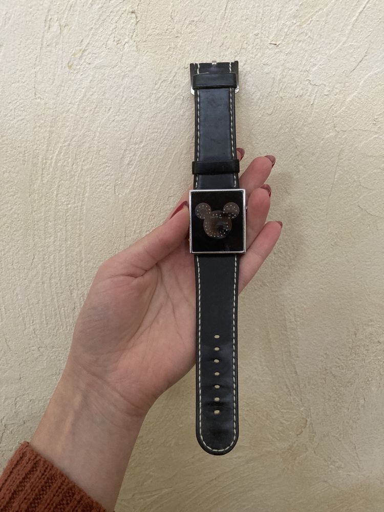 Женские наручные бинарные часы с циферблатом Микки, годинник на руку