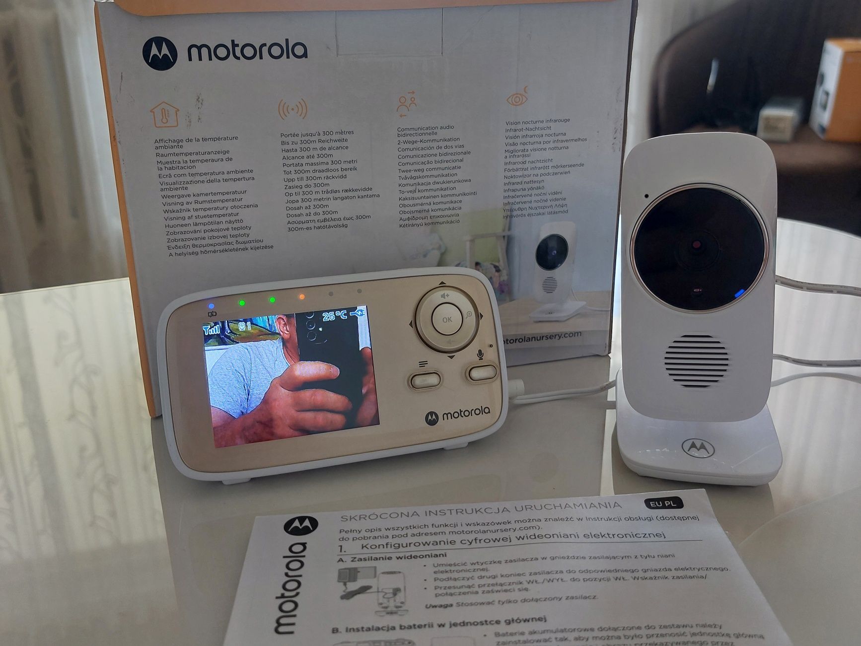 Niania elektroniczna Motorola vm483, stan idealny, najtaniej