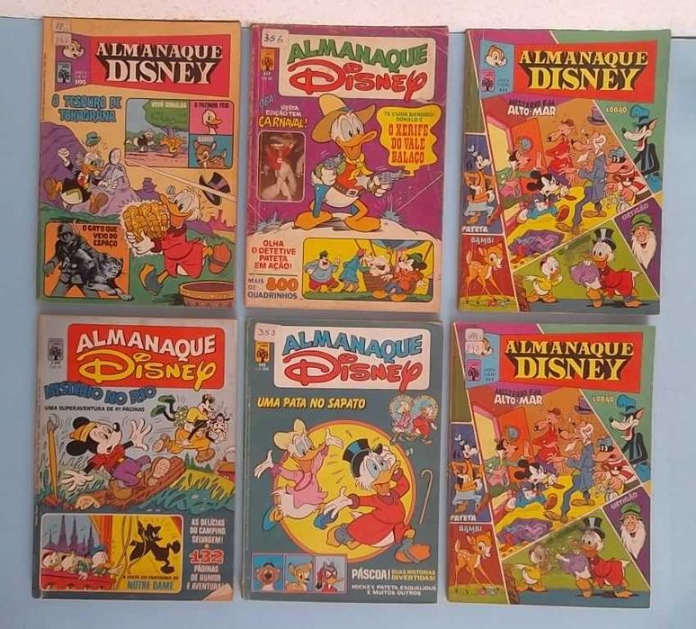 ALMANAQUE DISNEY - 23 revistas Editora Abril anos 70 antigas