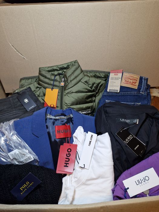 Pakiety odzieży boxy zwrotów zalando odzież na vinted Kat A  kartony