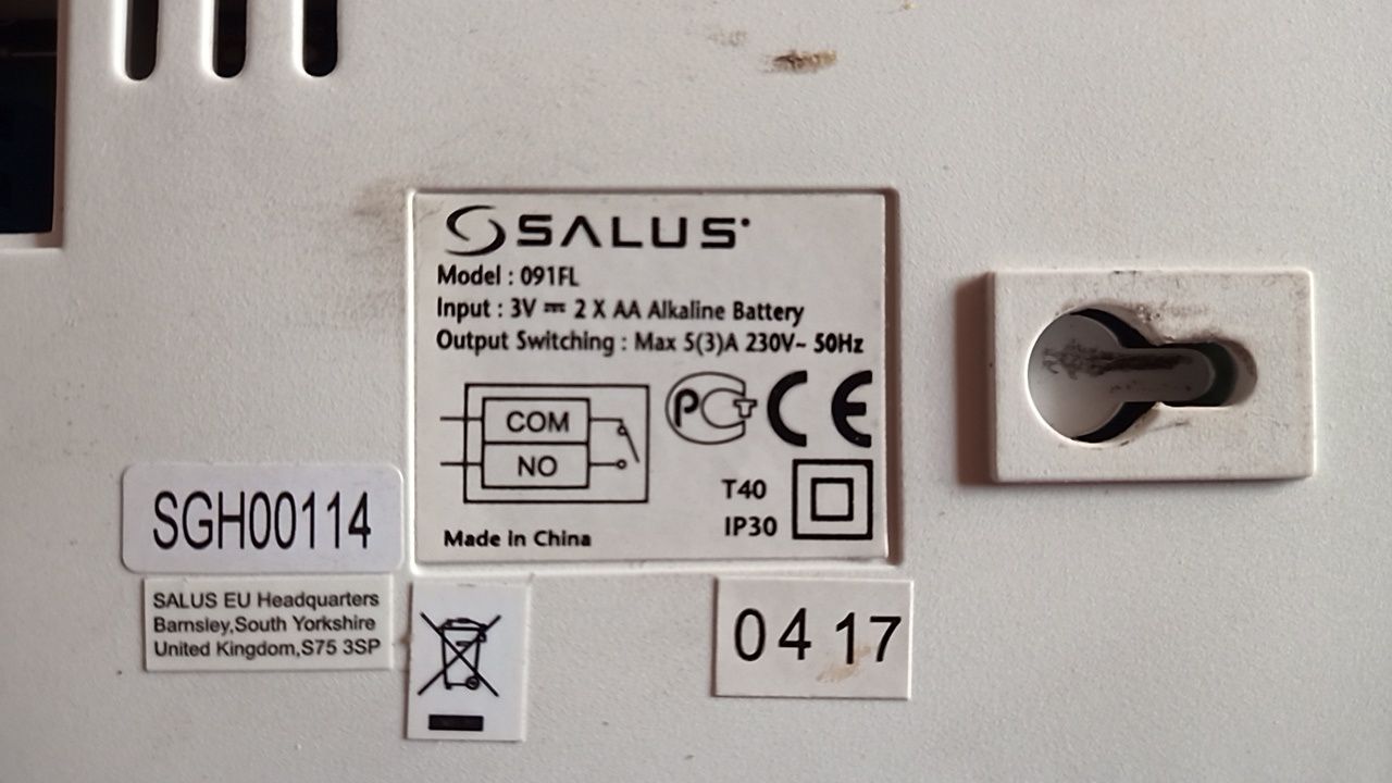 Sterownik regulator centralnego ogrzewania salus 091FL