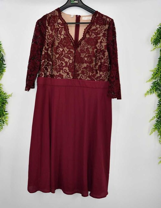 Elegancka, klasyczna sukienka rozkloszowana Bodyflirt 44/46