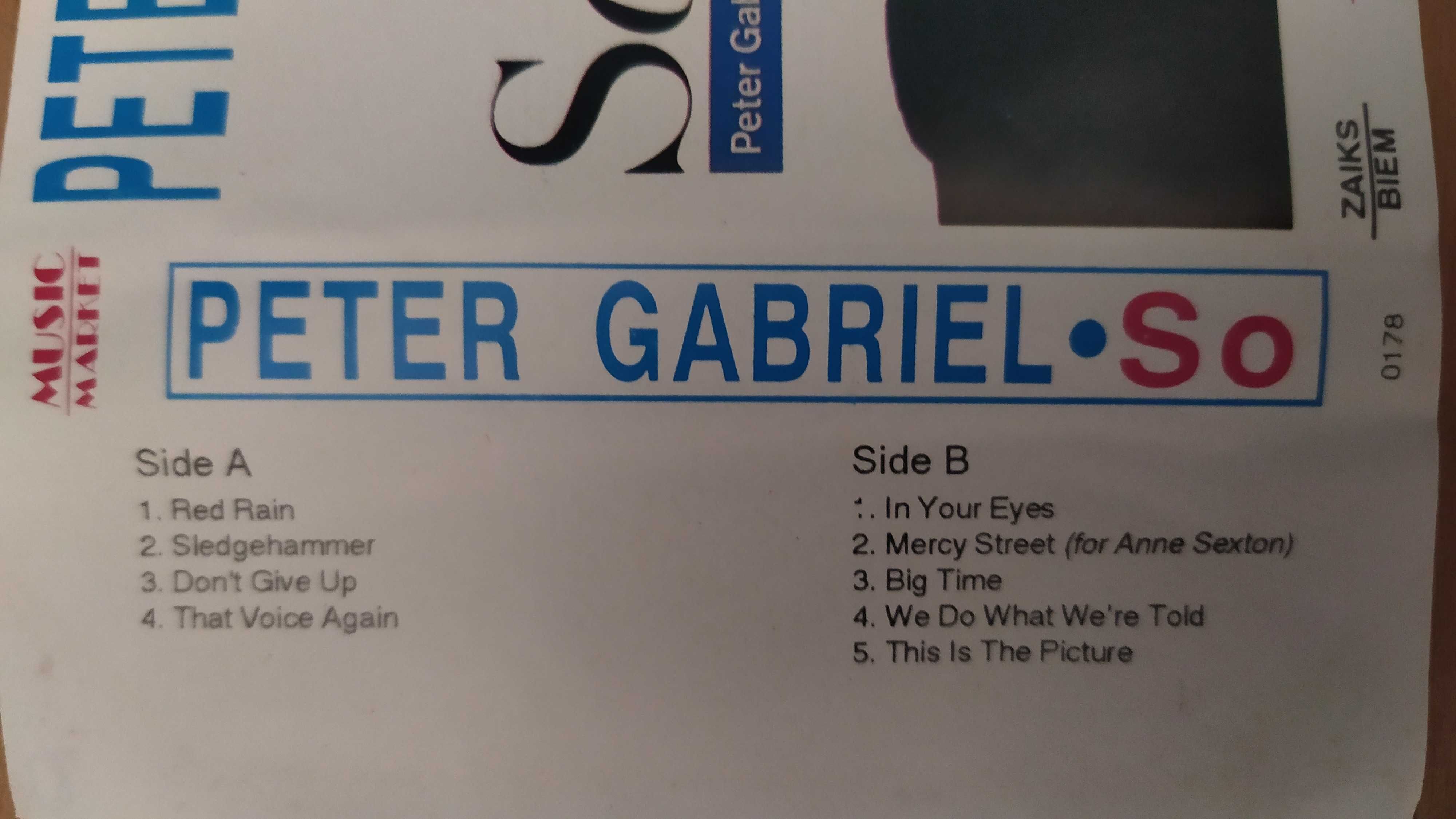 Peter Gabriel SO kaseta MC