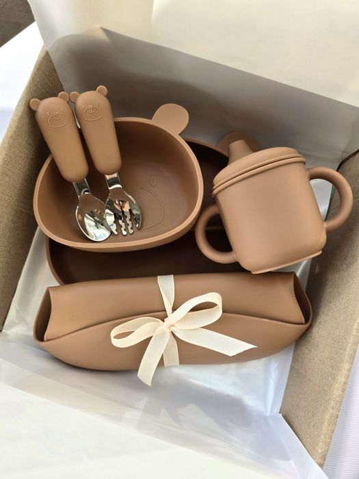 Дитячий силіконовий посуд для прикорму