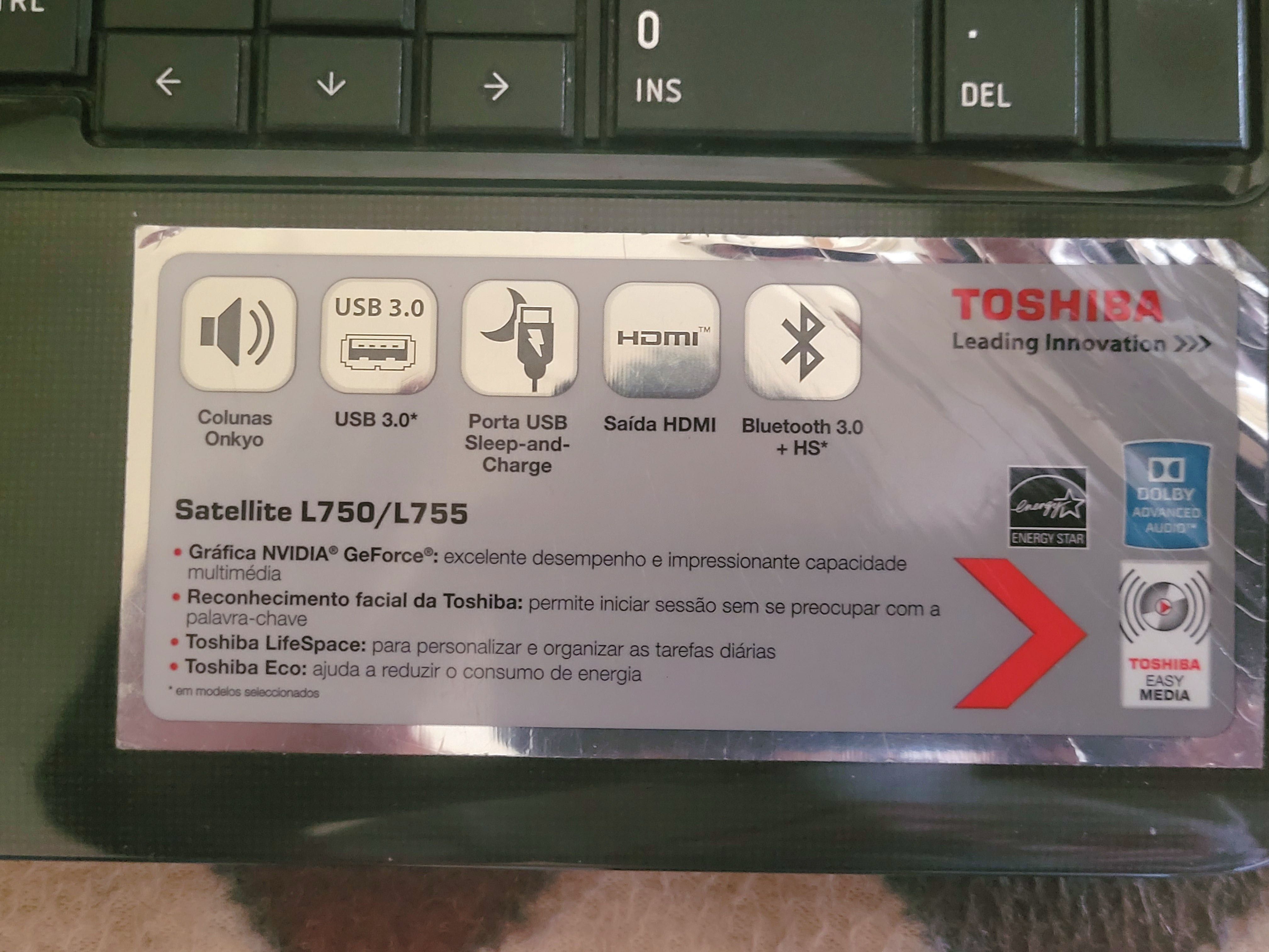 Computador Toshiba Satellite L750/L755