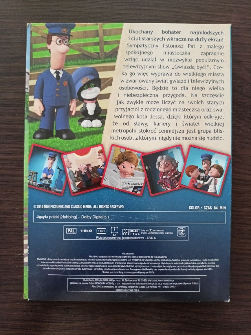 Listonosz Pat i wielki świat - Bajka DVD z książką