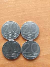 Zestaw monet 20 zł 89/90 r śr. 24 mm