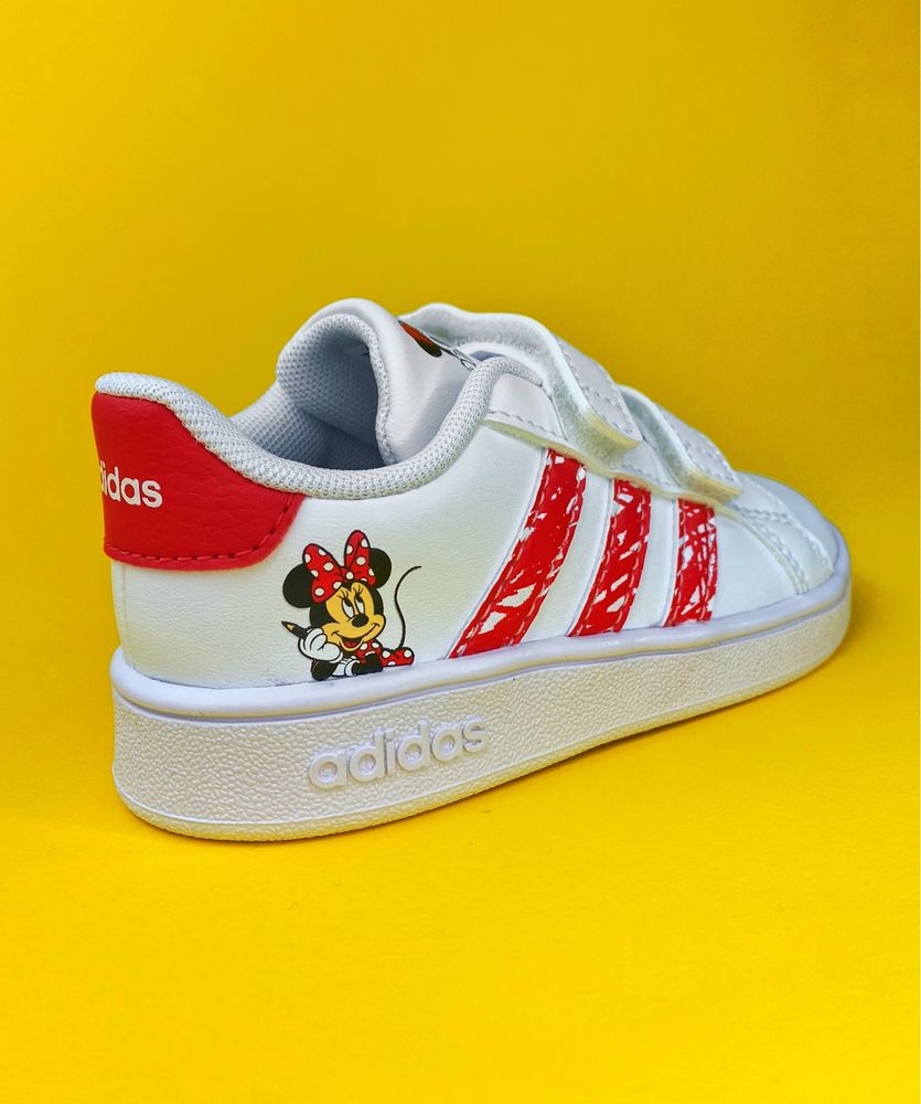 Дитячі кеди Adidas Grand Court x Minnie Mouse 23 25 27 кросівки