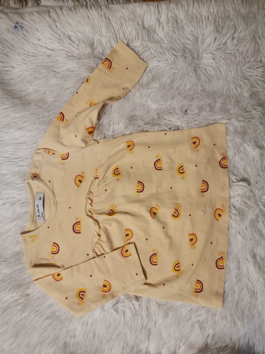 5.10.15 nowa bluzka 80 sukienka tunika w tęcze