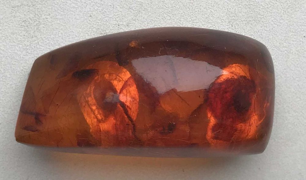 Брошка янтарная СССР