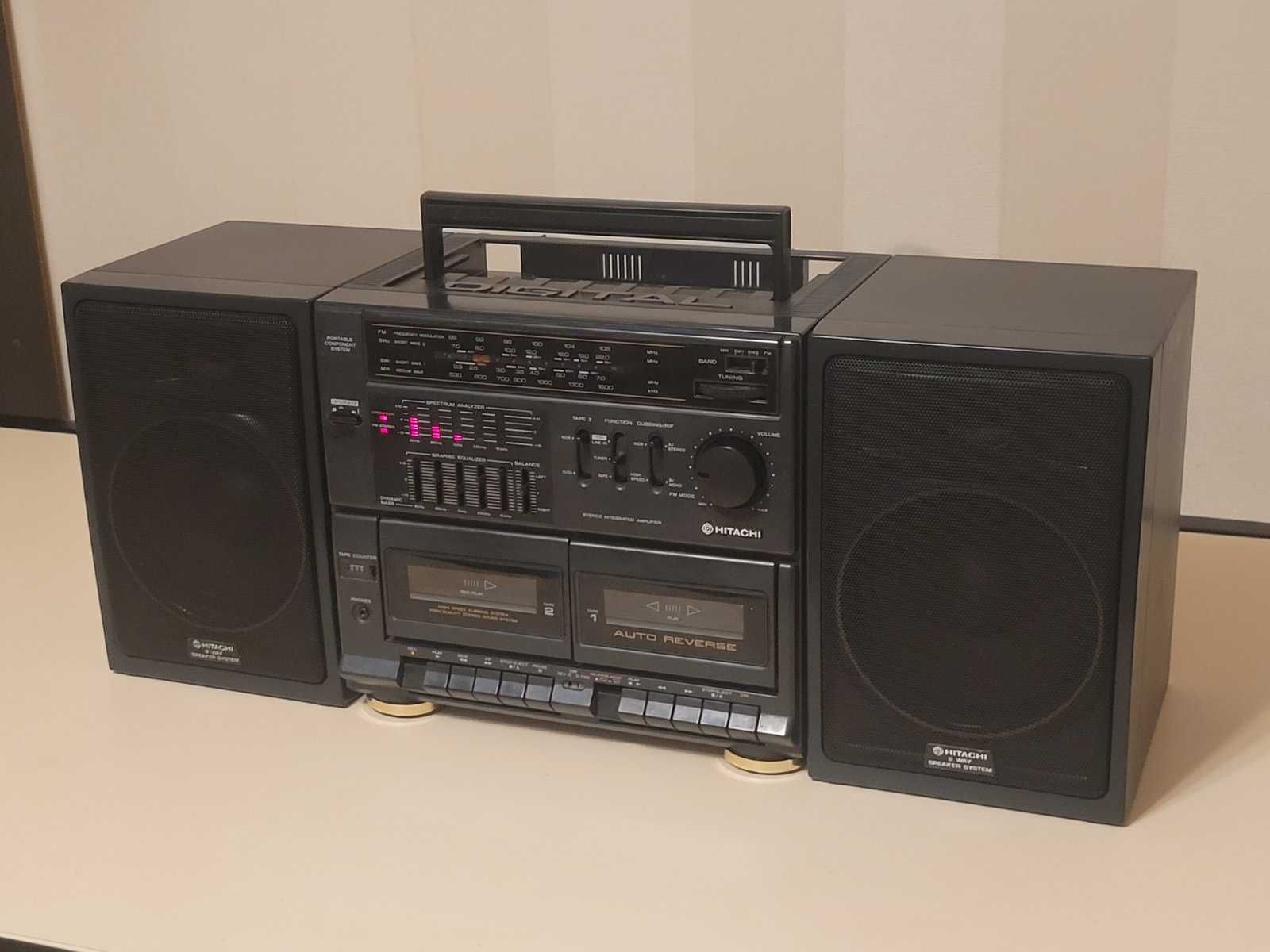 HITACHI MS-W620W Stereo Radio Cassette Recorder