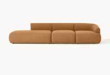 Sofa szezlong modułowy XL Boucle Sofia Westwing Collection