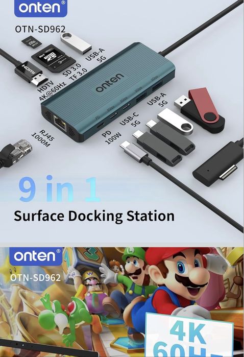 Onten Хаб Surface 12 в 1