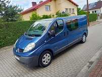 Ideał! Renault Trafic Long/Długi Servis Jak Nowy! 2x Drzwi 5/6 Osobowy