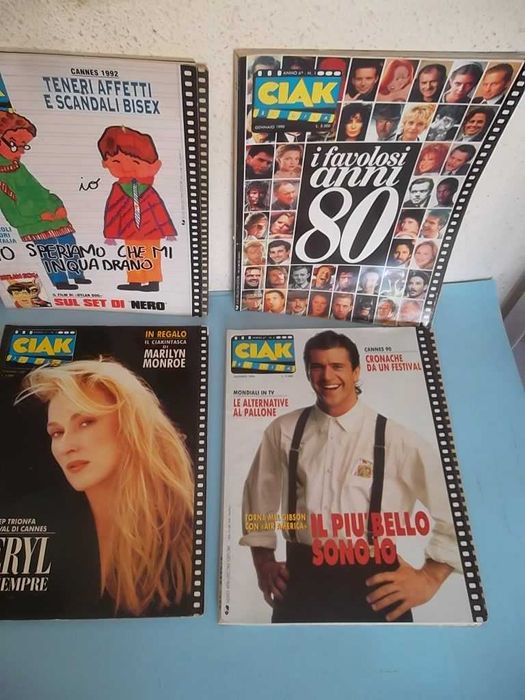 CIAK! - Revista de cinema italiana, anos 90/92. 6 exemplares.