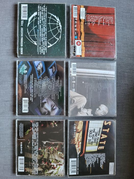 Zestaw 6 CD Eminem DR DRE D12