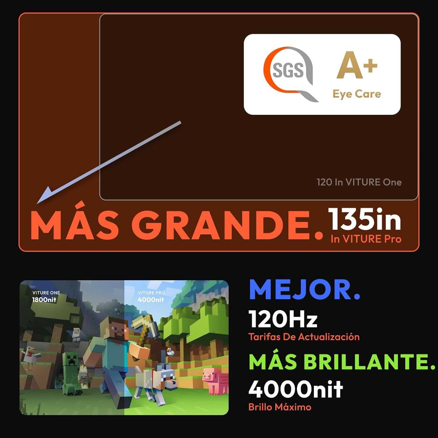 VITURE Pro XR/AR Óculos de 135" 120 Hz Full HD (aberto p/ verificação)