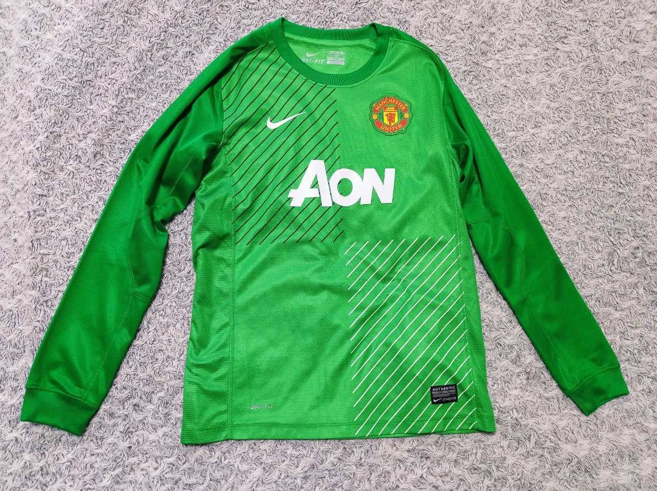 Оригинал вратарская футбольная кофта manchested united nike 12-13 лет