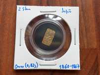 Moeda 2 Shu Japão 1860 (ouro)