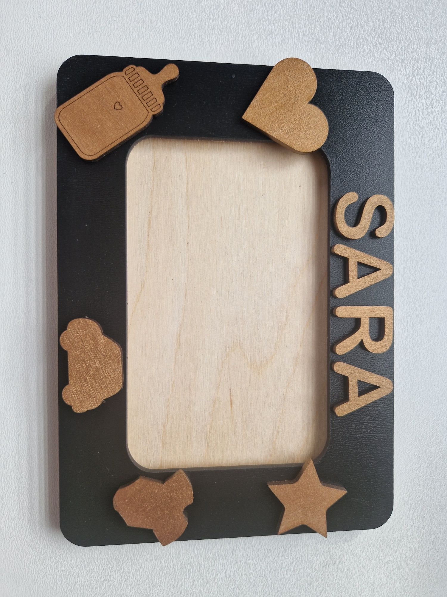 Ramka na zdjęcie 3D dowolny napis Imię personalizowana