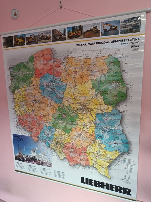 Mapa Polski Liebherr